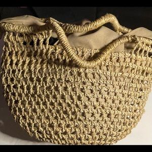 Adorable all-natural fiber purse